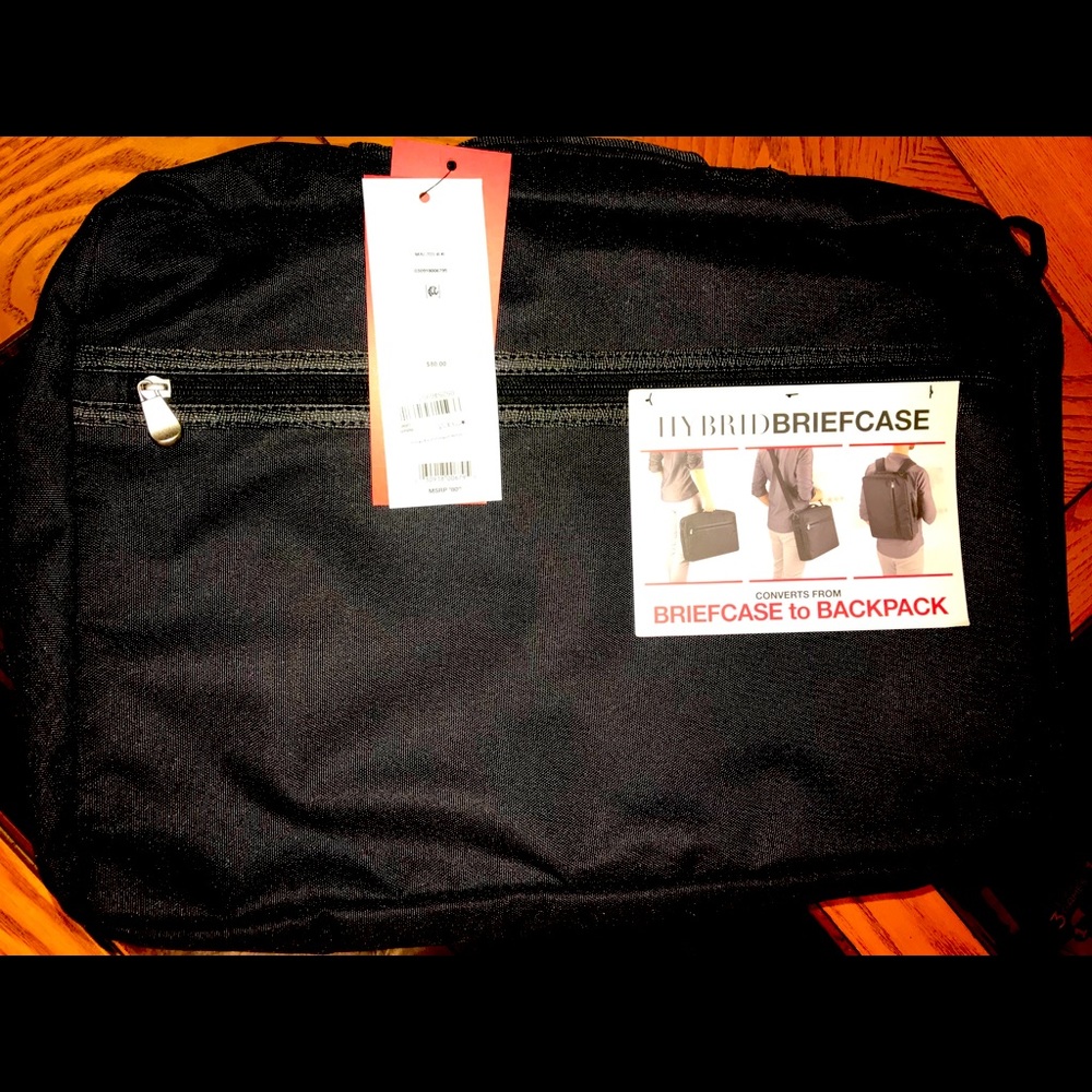 BLANKSLATE  Mens Hybrid Convertible Briefcase
